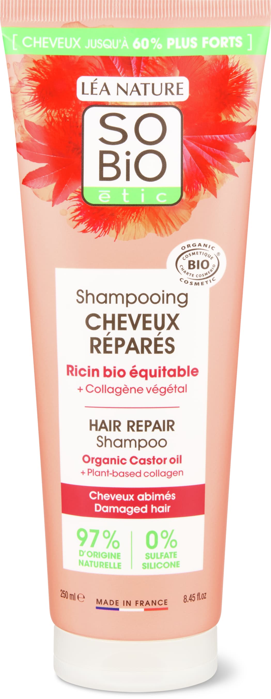 Shampooing cheveux réparés